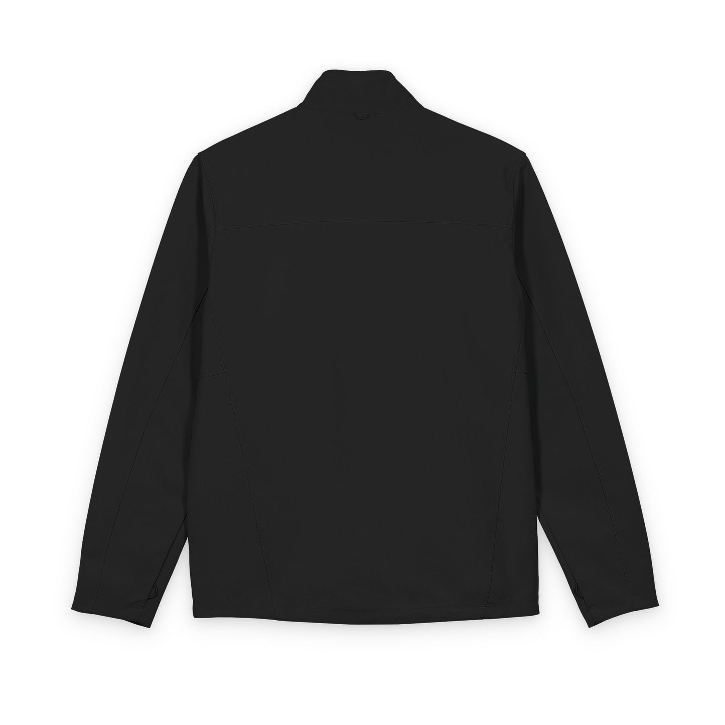 Men's Soft Shell Jacket with Subtle Mountain Logo - Lightweight Windbreaker