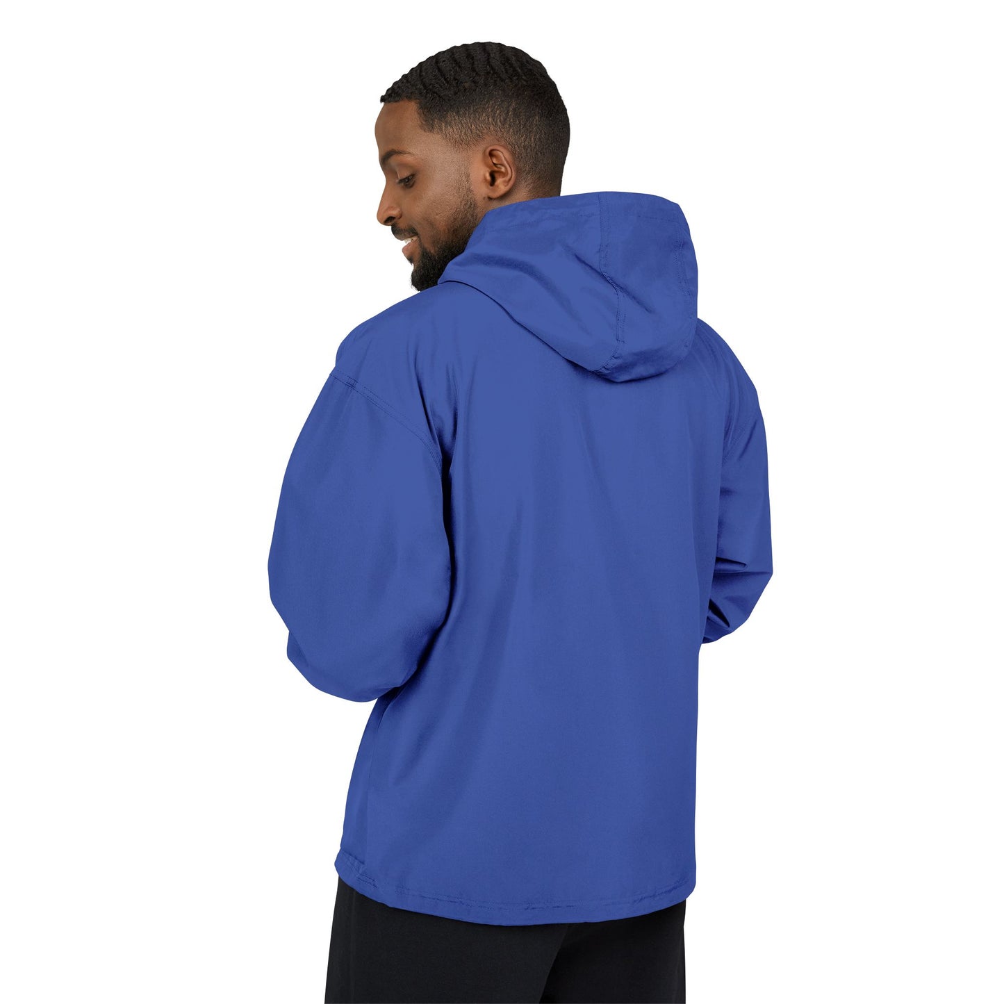 Light Blue Packable Anorak Jacket with Small Logo