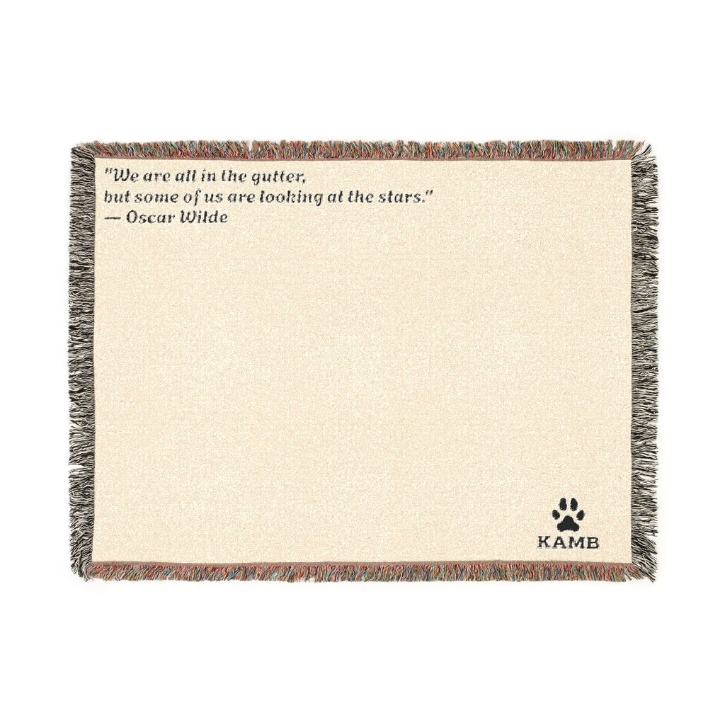 Personalized Pet Quote Woven Blanket — "There are still is this together" Throw for Dog Lovers