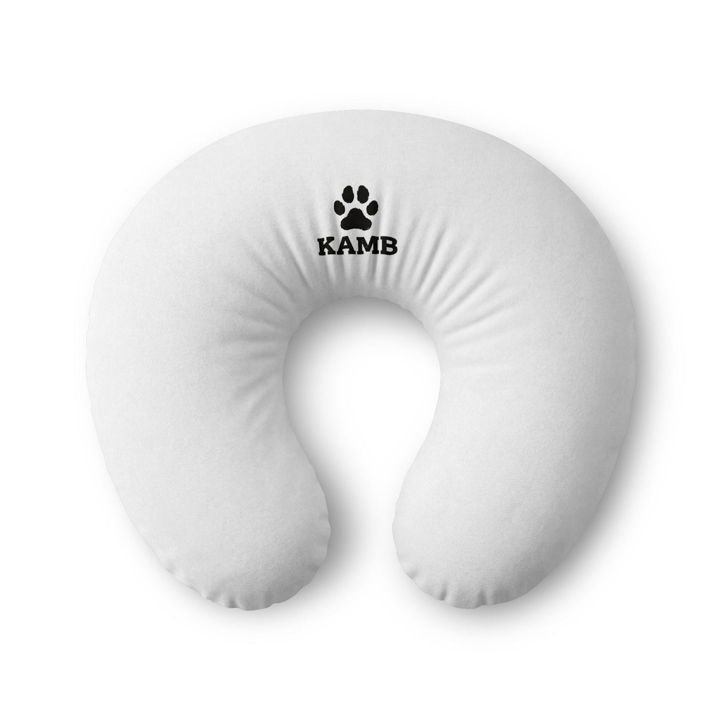 Nursing Pillow Cover — Personalized Paw Print "KAMB" Accent