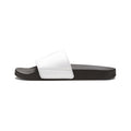 Men's Removable-Strap Slide Sandals — White Casual Pool & Lounge Footwear