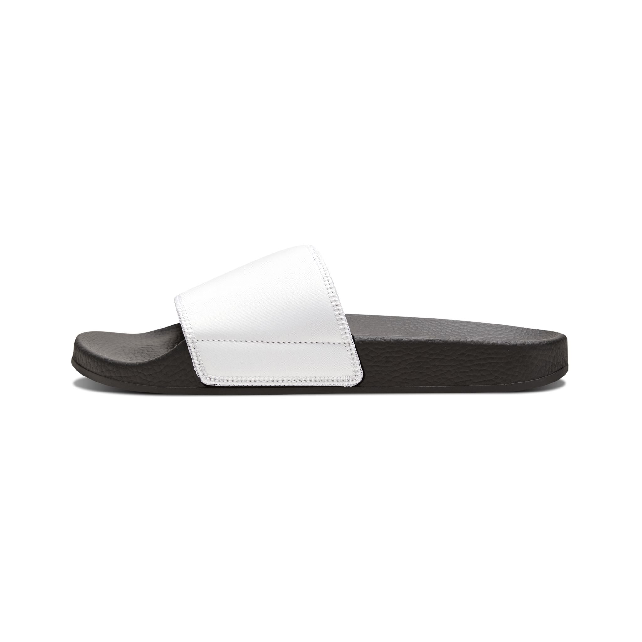 Men's Removable-Strap Slide Sandals — White Casual Pool & Lounge Footwear