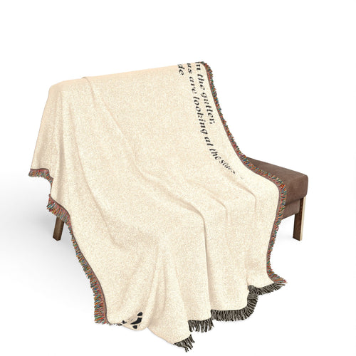 Personalized Pet Quote Woven Blanket — "There are still is this together" Throw for Dog Lovers