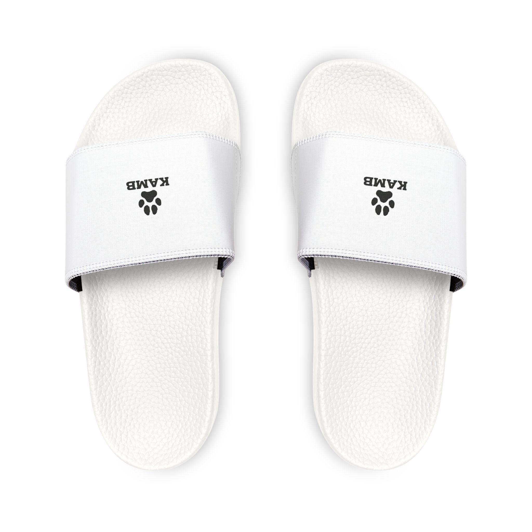 Men's Removable-Strap Slide Sandals — White Casual Pool & Lounge Footwear