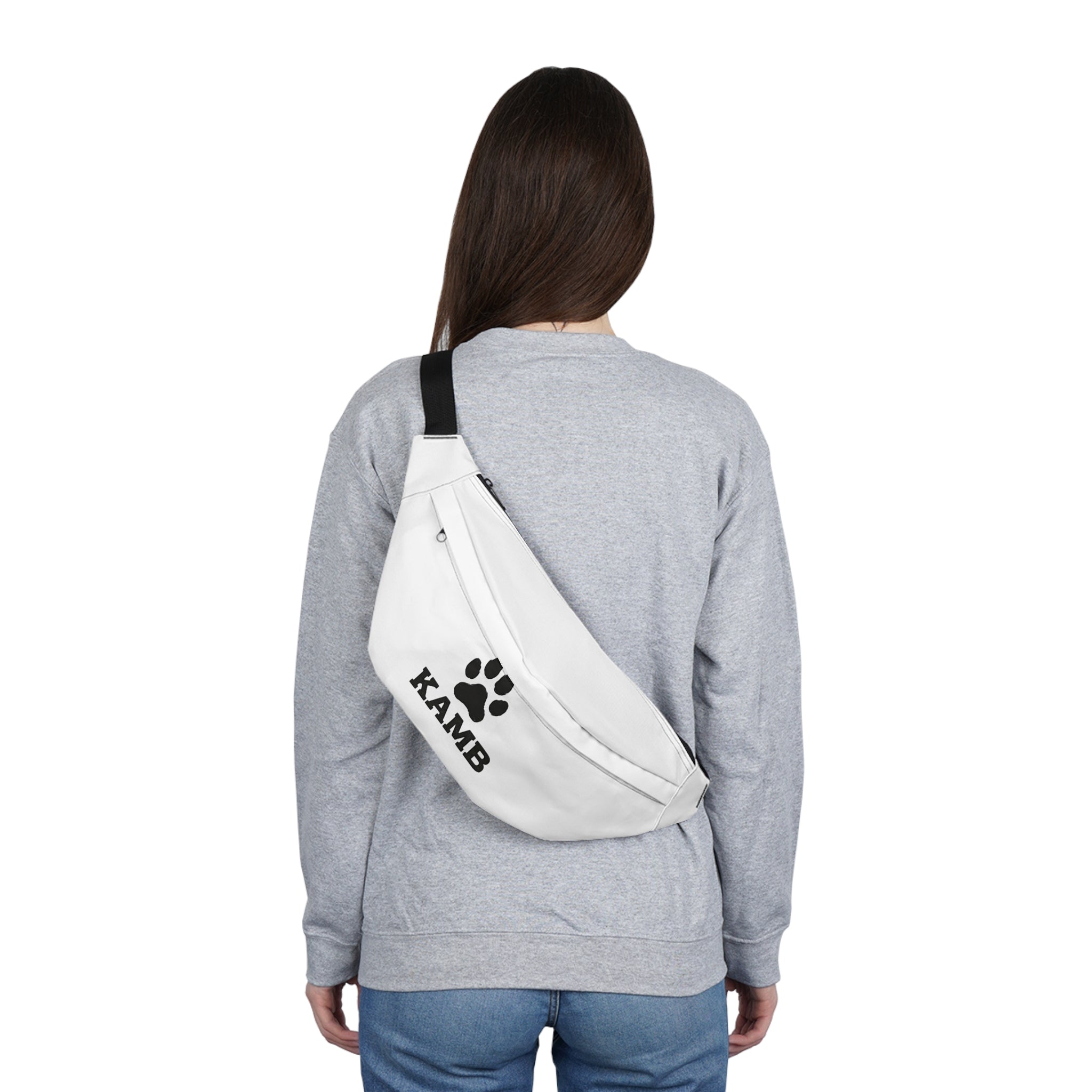 Kamb Paw Print Large Fanny Pack — Dog Lover Waist Bag