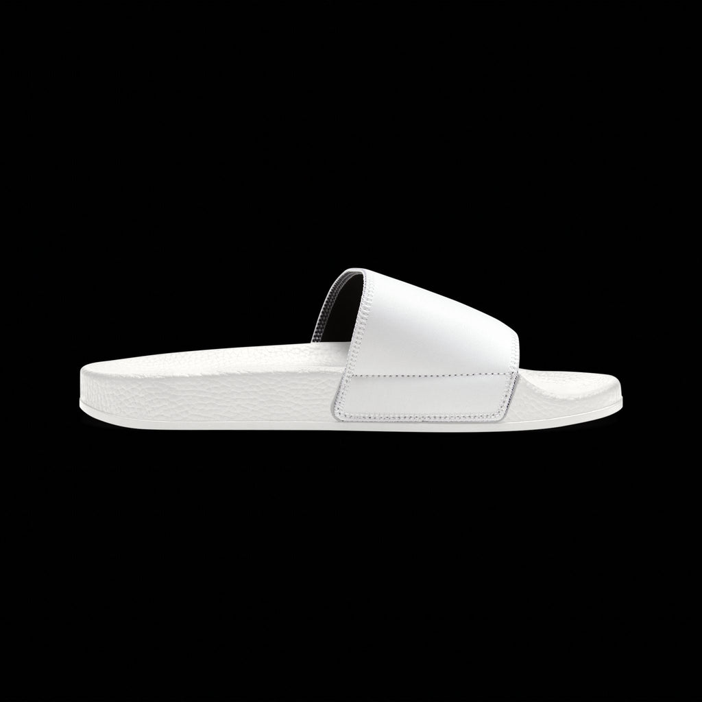 KAMB Men's Removable-Strap Sandals — White Slide Sandals