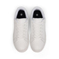 KAMB Men's White Low-Top Leather Sneakers