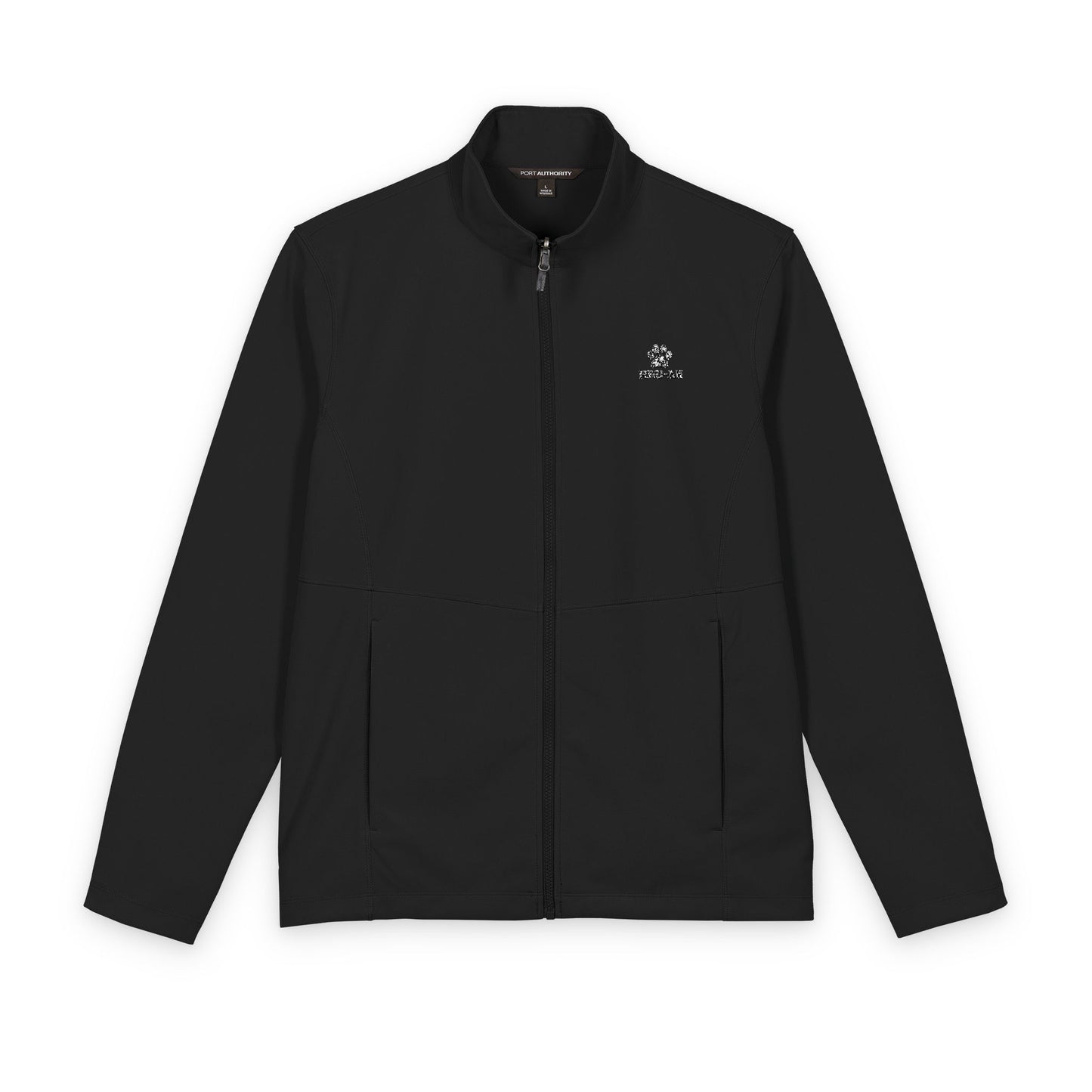 Men's Soft Shell Jacket with Subtle Mountain Logo - Lightweight Windbreaker
