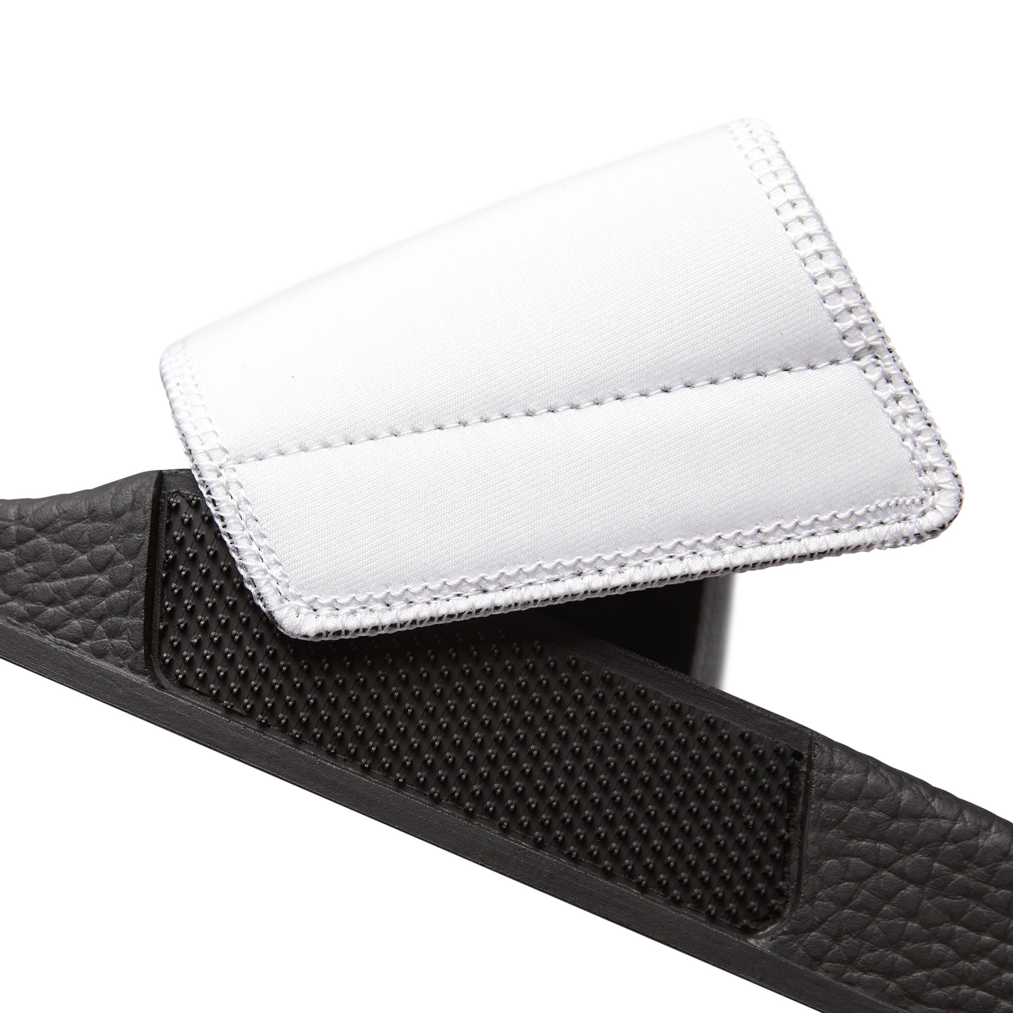 Men's Removable-Strap Slide Sandals — White Casual Pool & Lounge Footwear