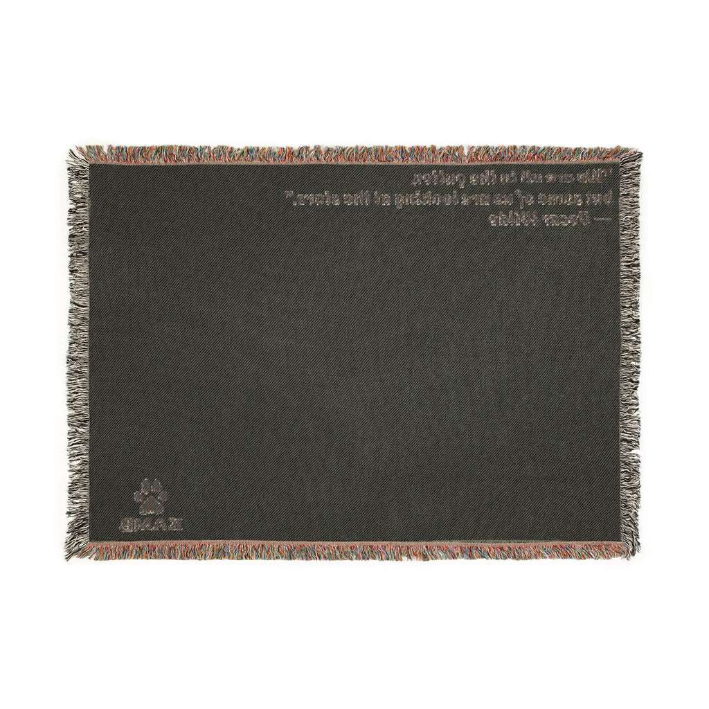 Personalized Pet Quote Woven Blanket — "There are still is this together" Throw for Dog Lovers