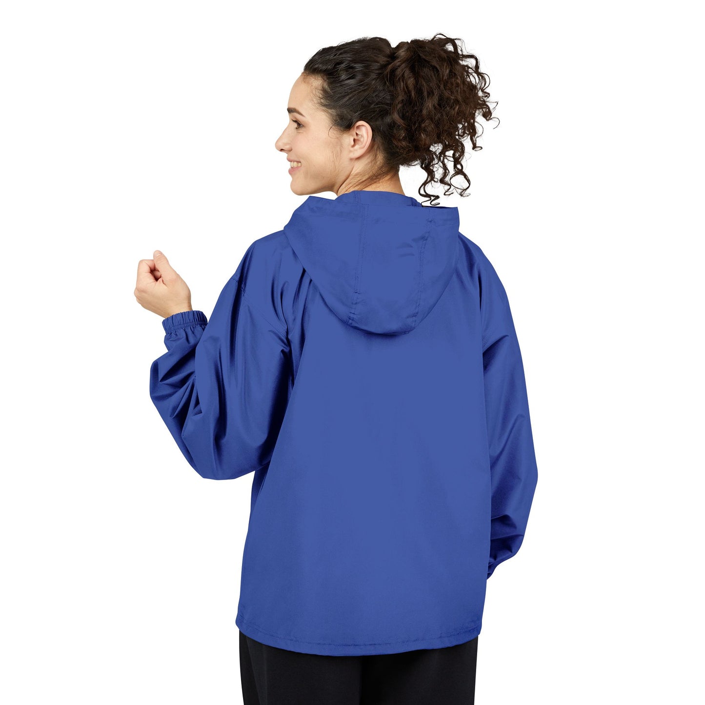 Light Blue Packable Anorak Jacket with Small Logo
