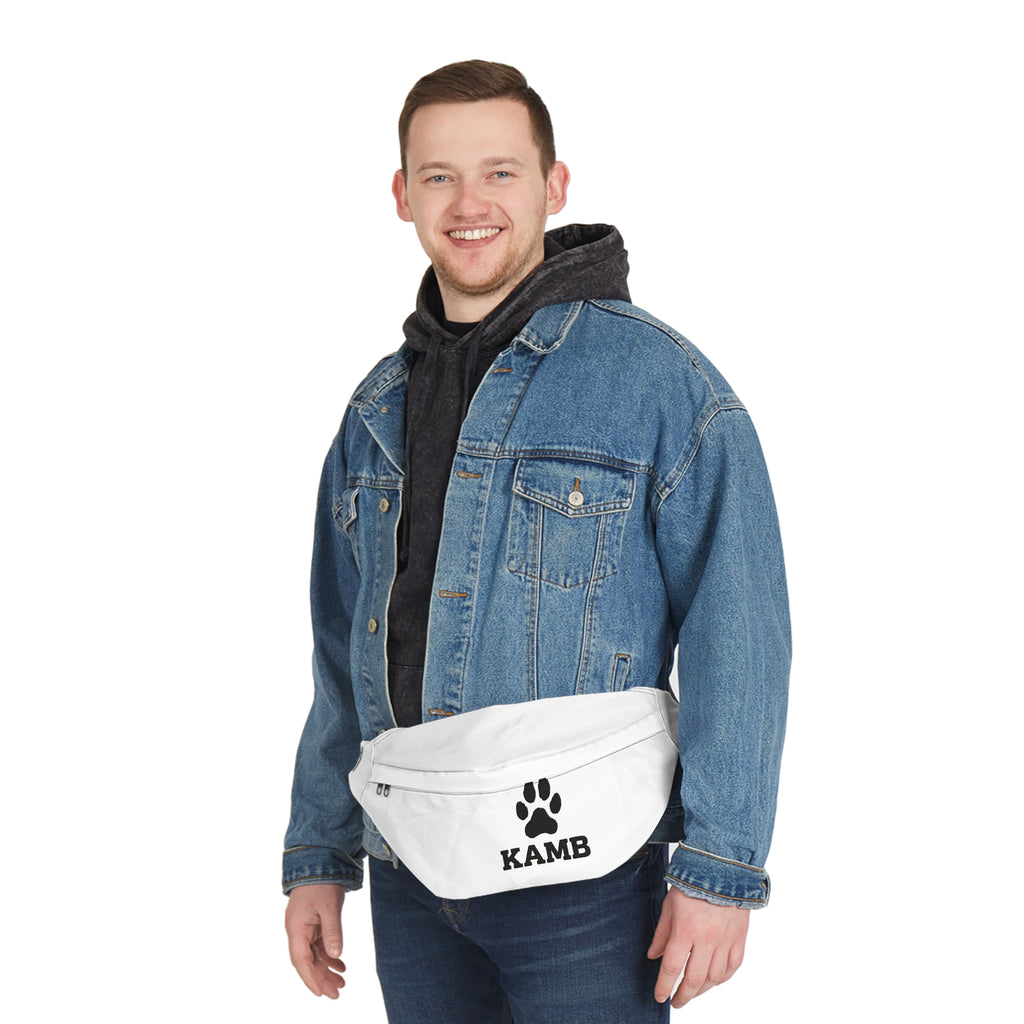 Kamb Paw Print Large Fanny Pack — Dog Lover Waist Bag
