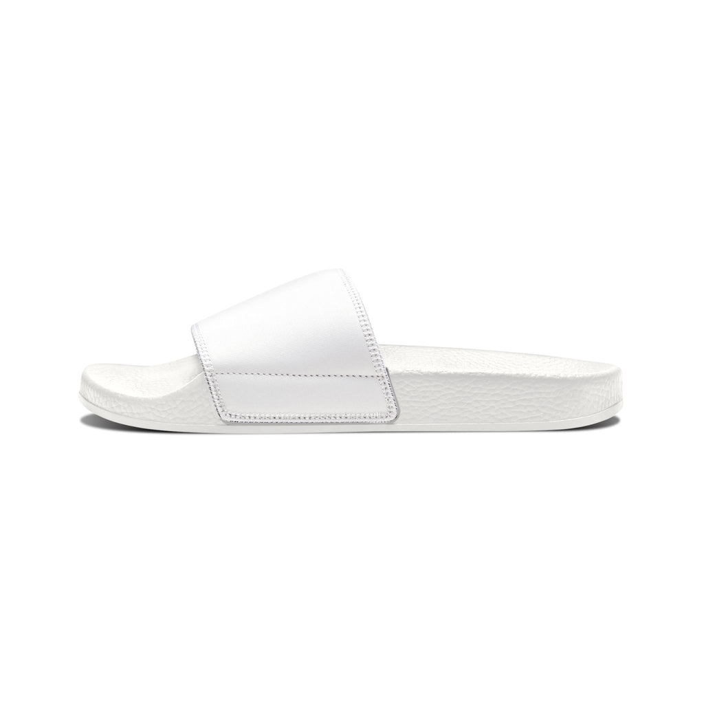 Men's Removable-Strap Slide Sandals — White Casual Pool & Lounge Footwear