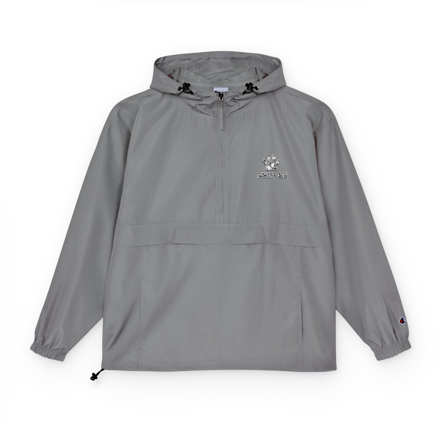 Light Blue Packable Anorak Jacket with Small Logo