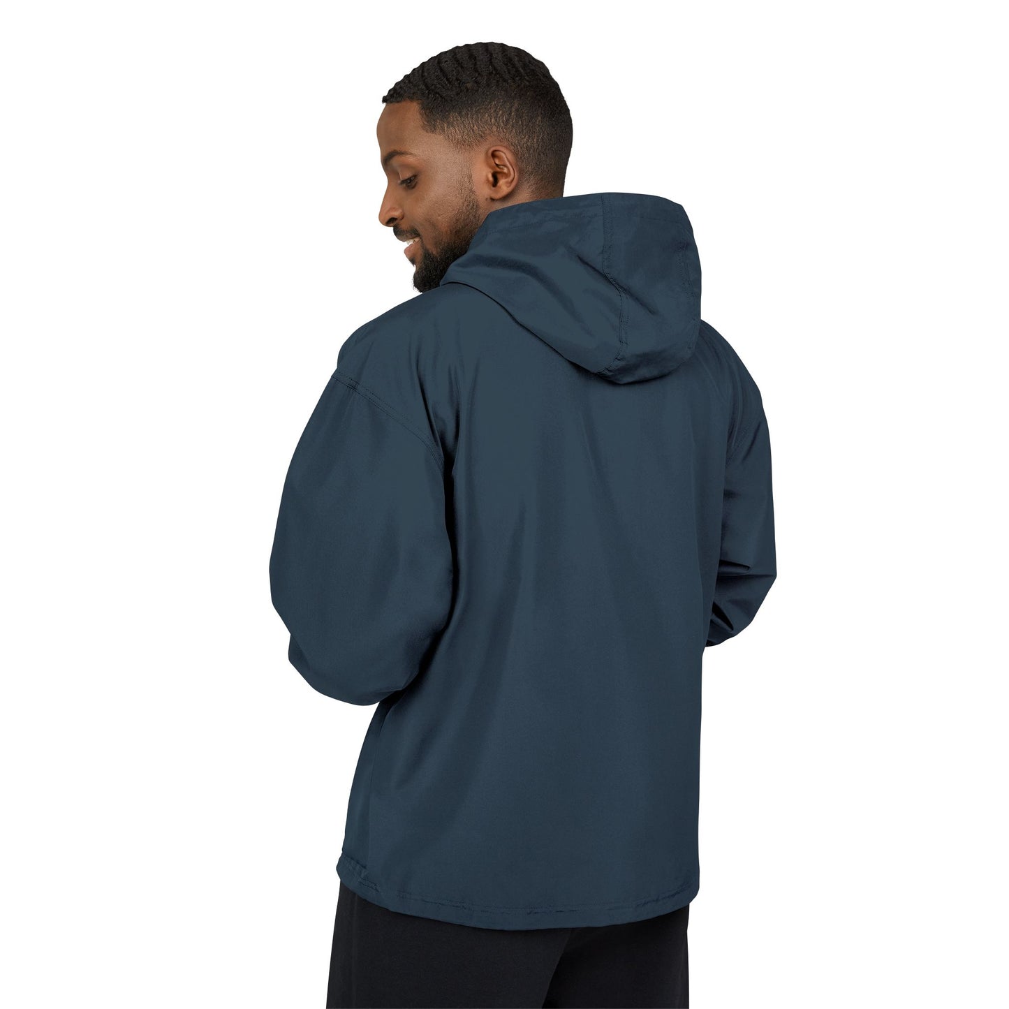 Light Blue Packable Anorak Jacket with Small Logo