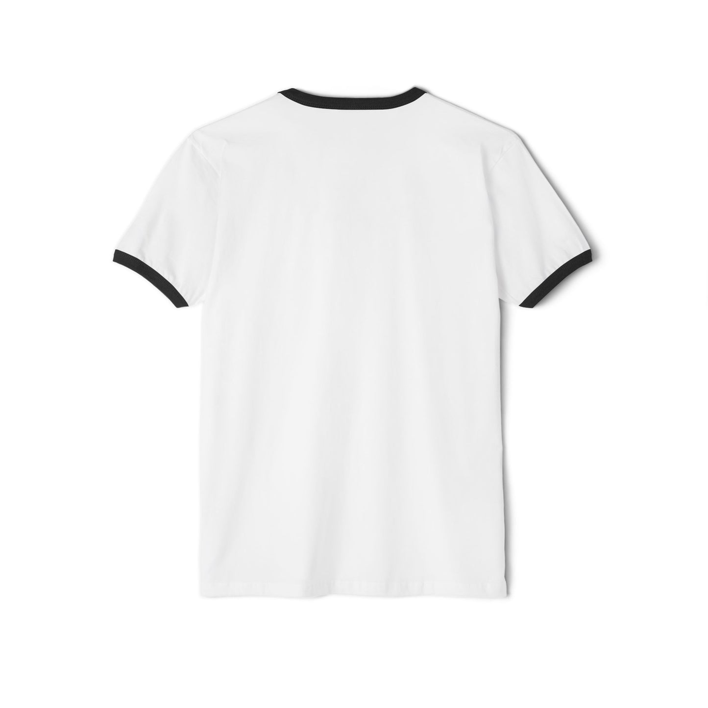 NHU-AN Minimal Paw Print Ringer Tee — Small "NHU- AH" Chest Graphic