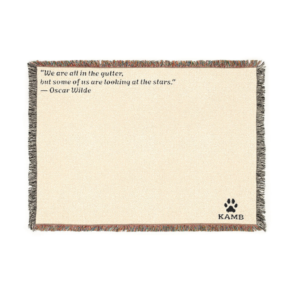Personalized Pet Quote Woven Blanket — "There are still is this together" Throw for Dog Lovers