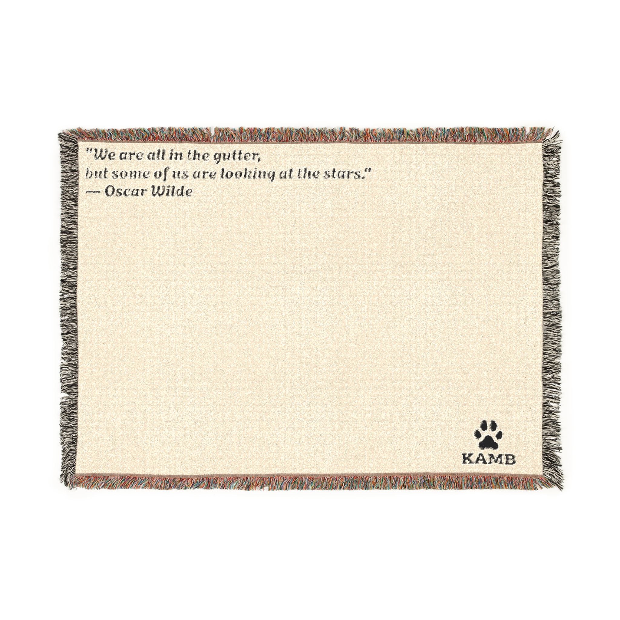 Personalized Pet Quote Woven Blanket — "There are still is this together" Throw for Dog Lovers