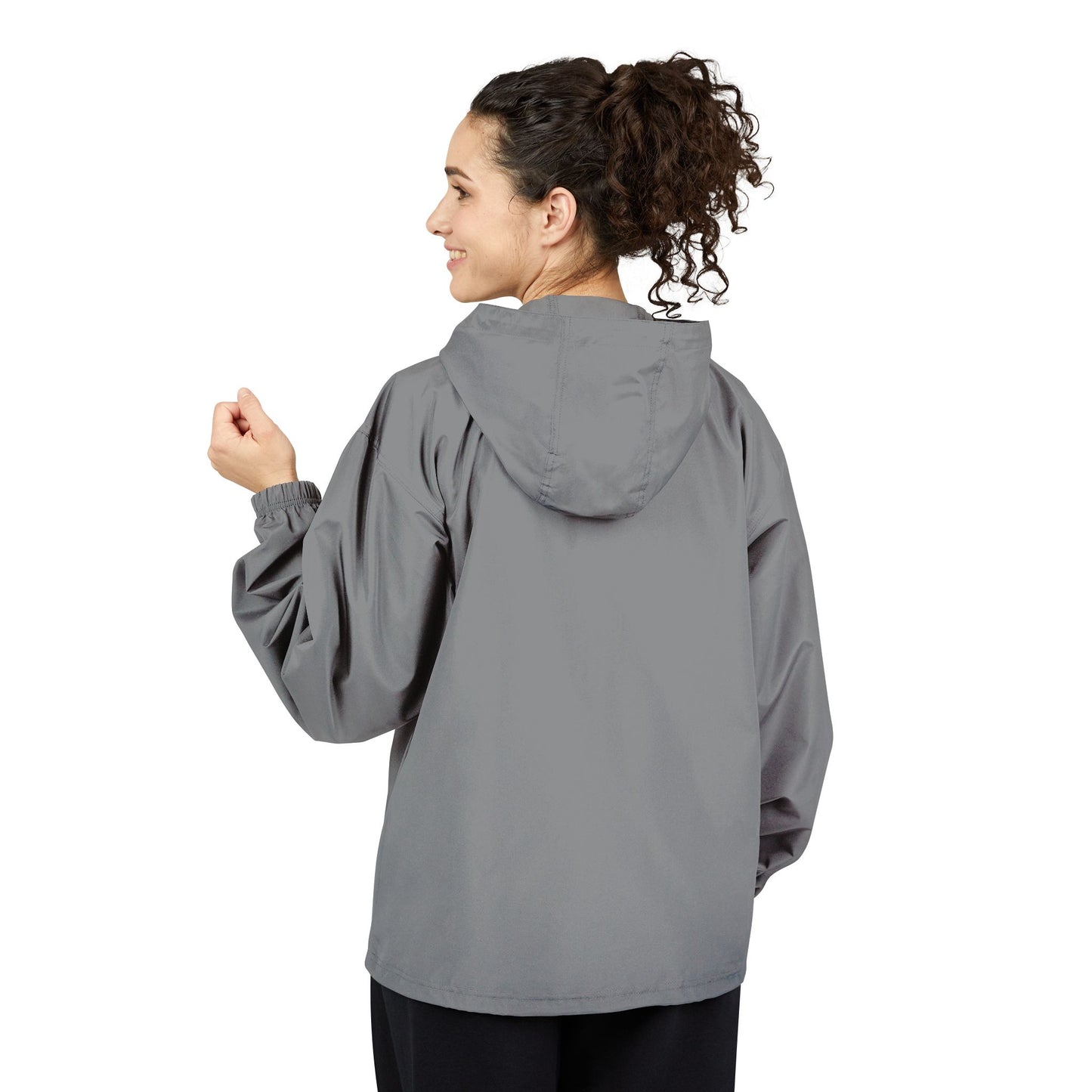 Light Blue Packable Anorak Jacket with Small Logo