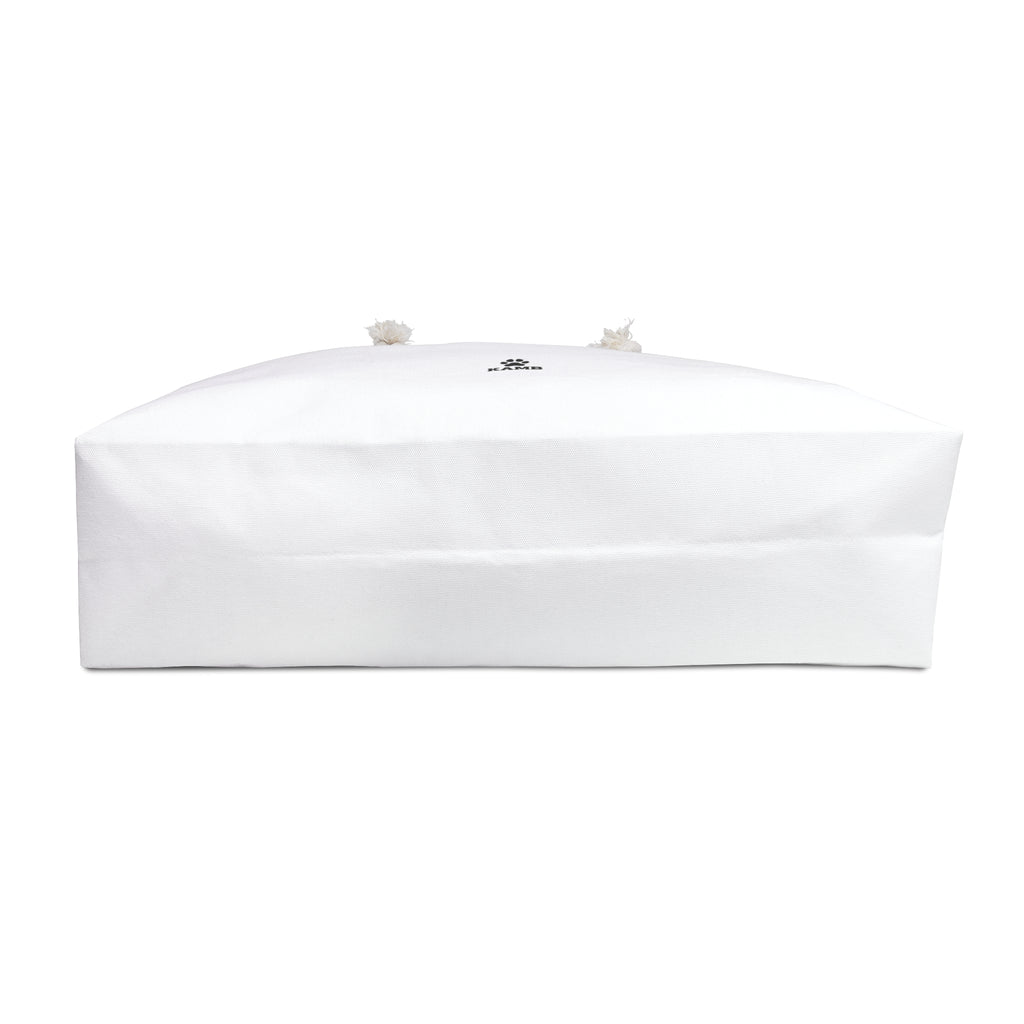 KAMB Classic White Weekender Bag — Rope Handle Travel Tote