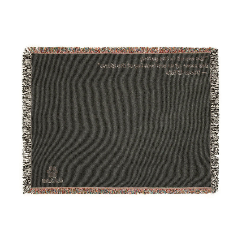 Personalized Pet Quote Woven Blanket — "There are still is this together" Throw for Dog Lovers