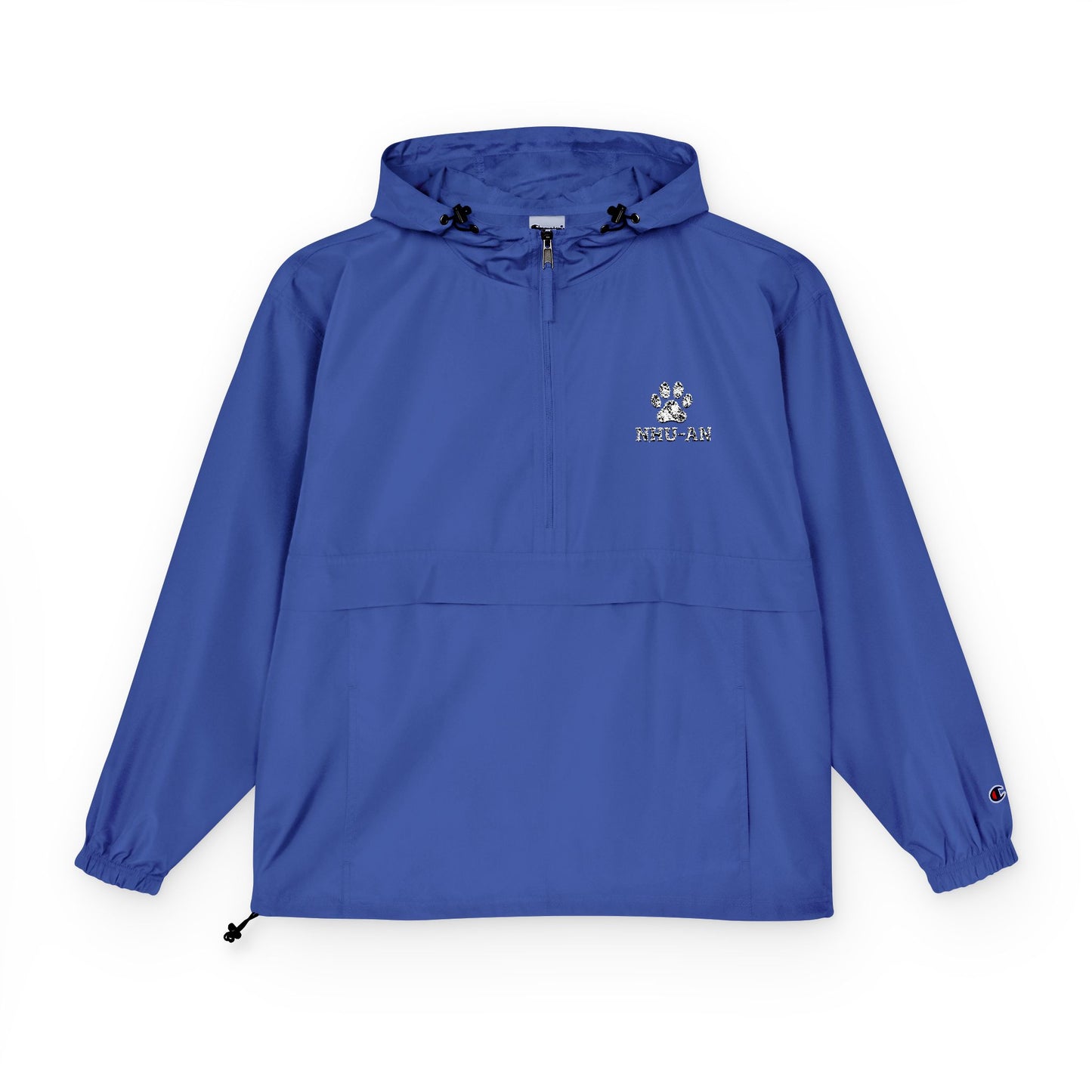 Light Blue Packable Anorak Jacket with Small Logo