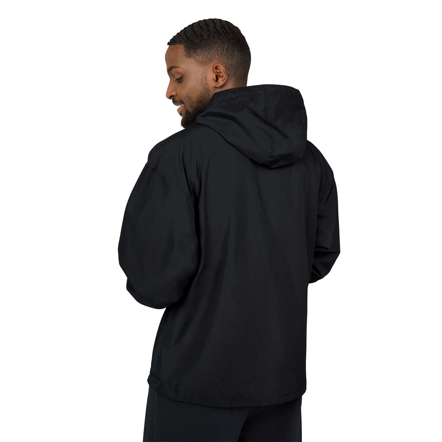 Light Blue Packable Anorak Jacket with Small Logo