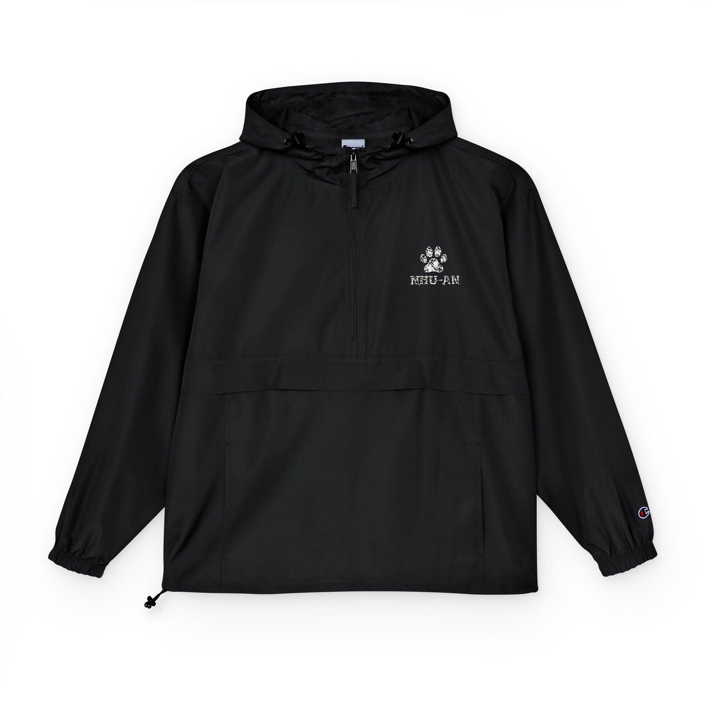 Light Blue Packable Anorak Jacket with Small Logo