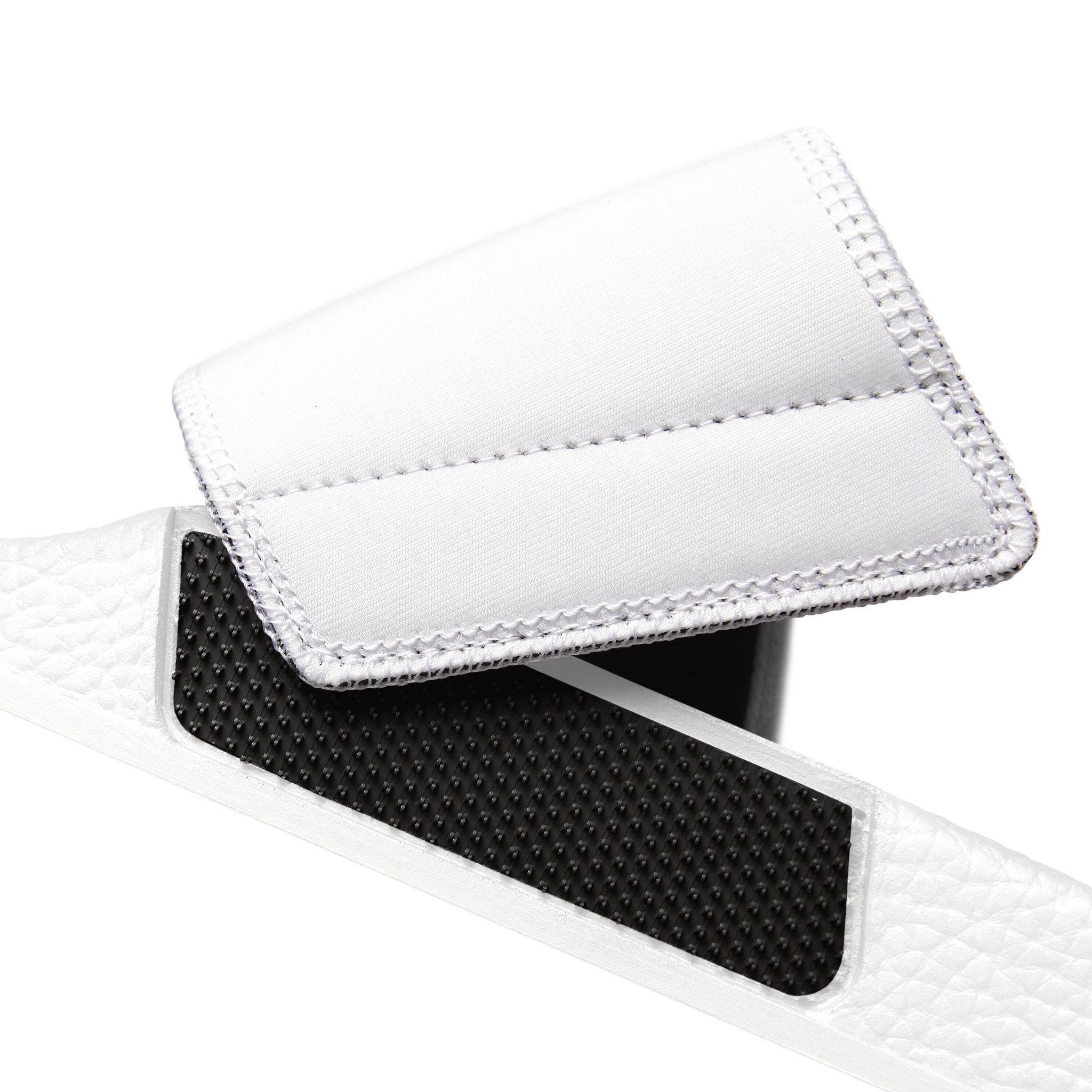 Men's Removable-Strap Slide Sandals — White Casual Pool & Lounge Footwear