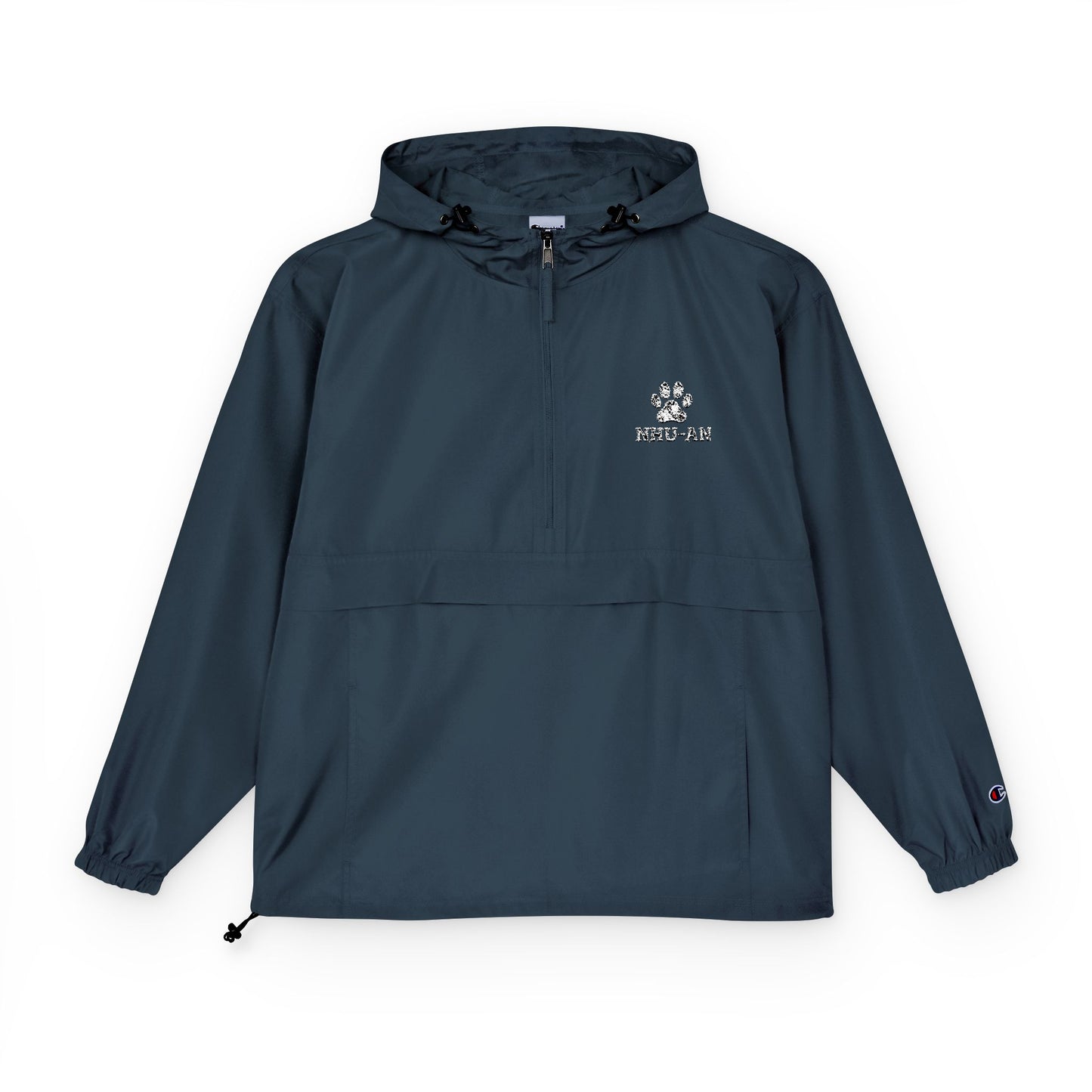 Light Blue Packable Anorak Jacket with Small Logo