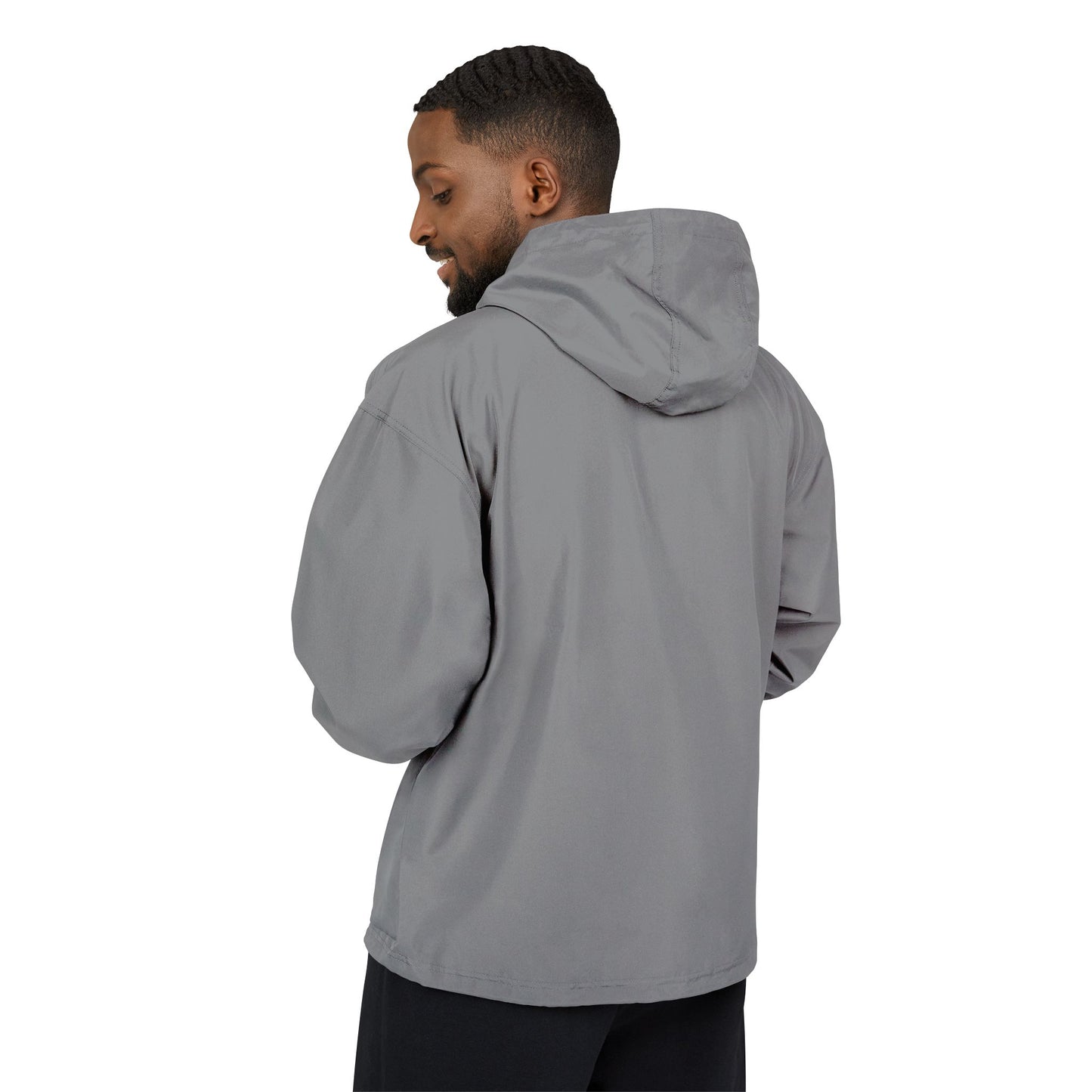 Light Blue Packable Anorak Jacket with Small Logo