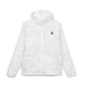 Windbreaker Jacket - Minimal Black Crown Logo, Lightweight Full-Zip Hooded Outerwear