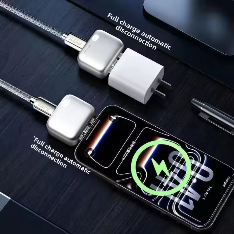 140W Intelligence Fast Charging Auto Stop Charger Adapter Physical Full Charge Disconnector Protect Battery Health For Type-C