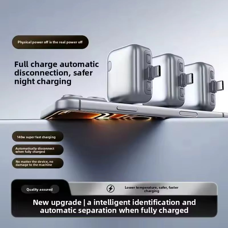 140W Intelligence Fast Charging Auto Stop Charger Adapter Physical Full Charge Disconnector Protect Battery Health For Type-C