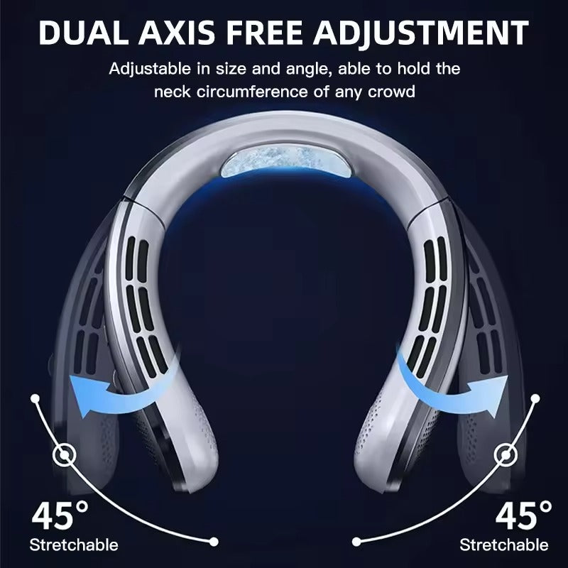Portable Bladeless Neck Cooling Fan – Instant Summer Relief
