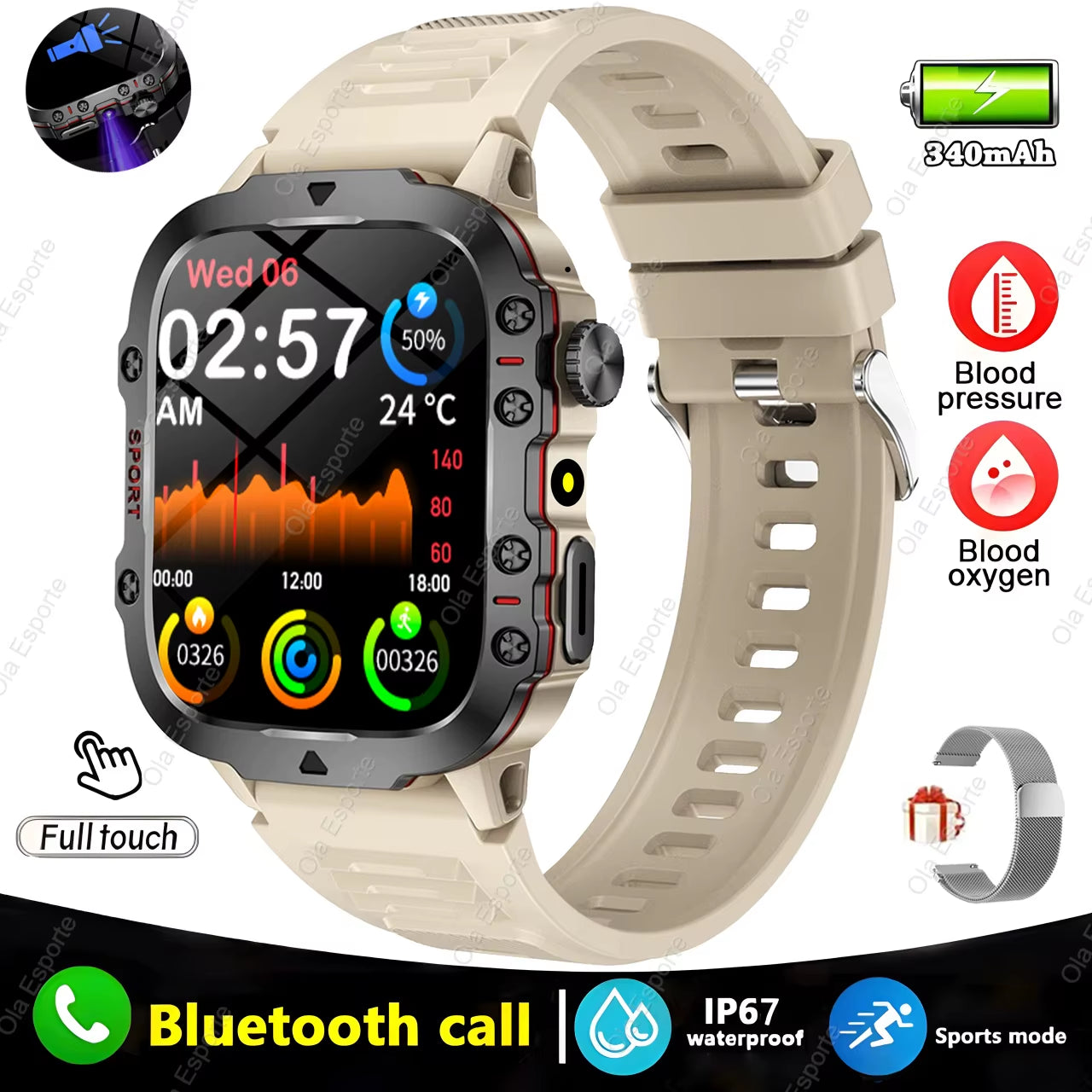 Elevate Your Lifestyle with the 2025 Men's Smartwatch: Bluetooth Calling, Fitness Tracking, and IP68 Waterproofing