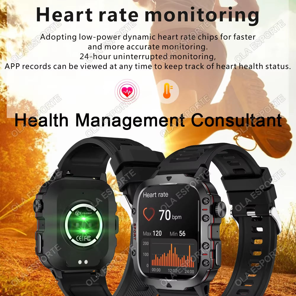 Elevate Your Lifestyle with the 2025 Men's Smartwatch: Bluetooth Calling, Fitness Tracking, and IP68 Waterproofing