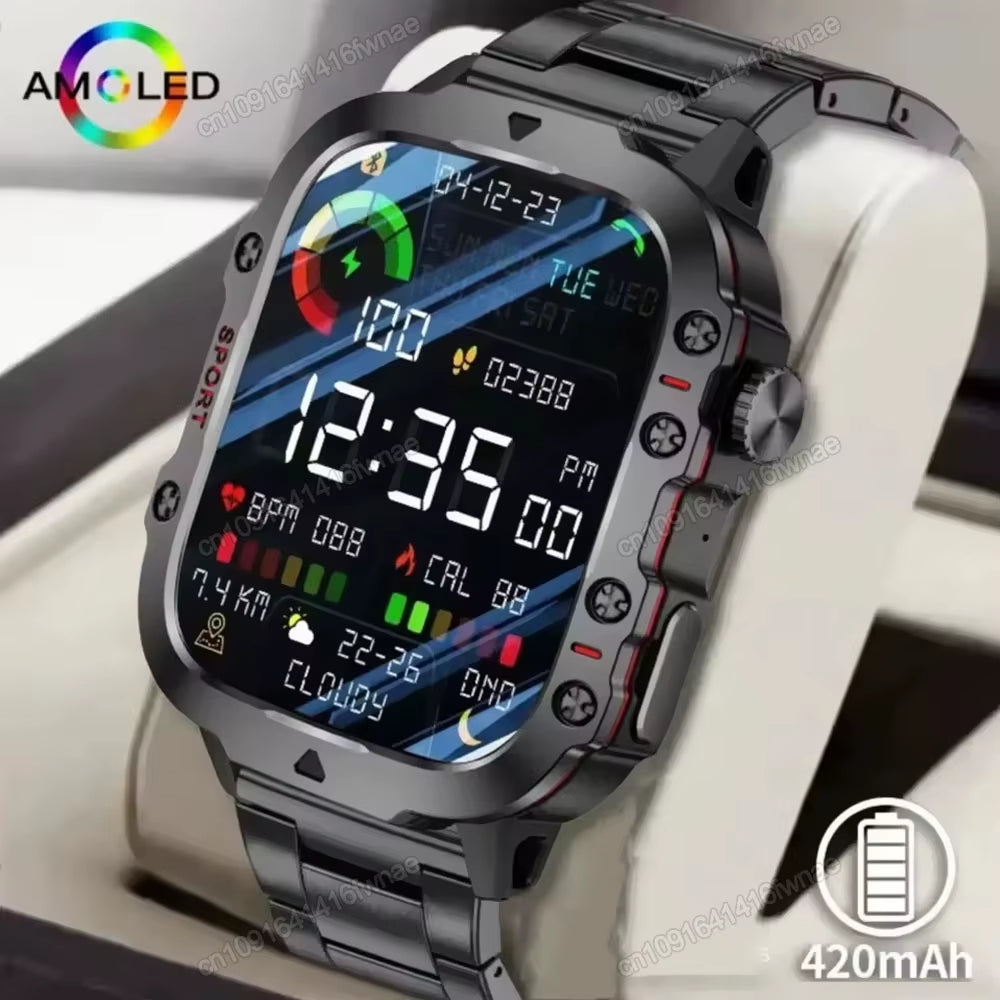 Elevate Your Lifestyle with the 2025 Men's Smartwatch: Bluetooth Calling, Fitness Tracking, and IP68 Waterproofing