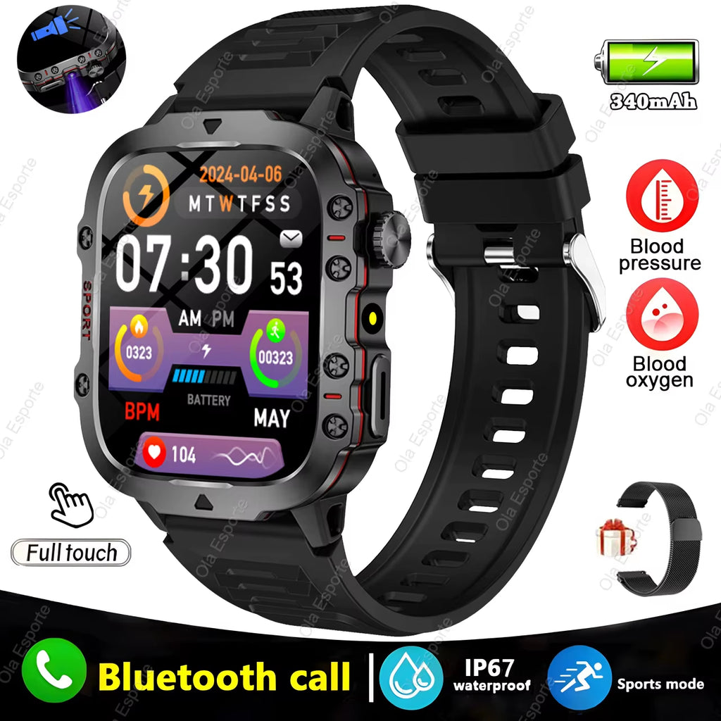 Elevate Your Lifestyle with the 2025 Men's Smartwatch: Bluetooth Calling, Fitness Tracking, and IP68 Waterproofing