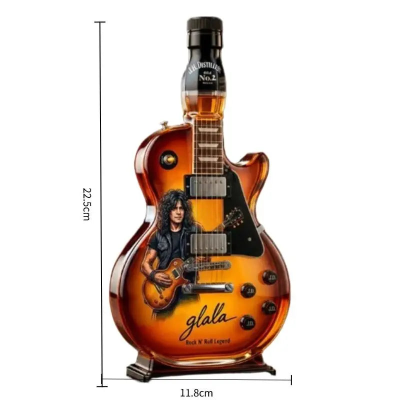 Slash Les Paul Guitar Whiskey Decanter, Rock Bar Collectible Bottle, Unique Gift for Music Lovers, High-Quality Design