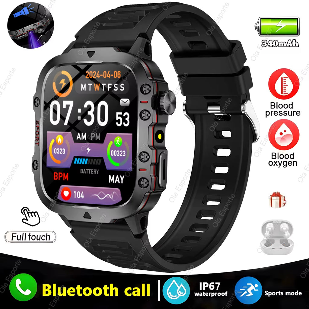 Elevate Your Lifestyle with the 2025 Men's Smartwatch: Bluetooth Calling, Fitness Tracking, and IP68 Waterproofing
